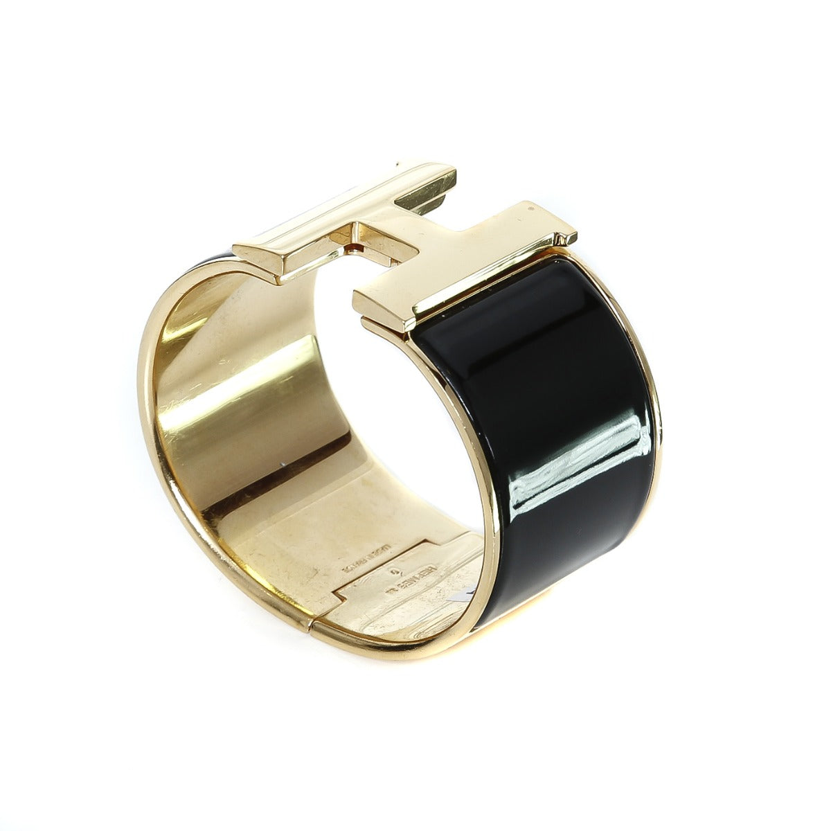 Hermes Black Clic Clac H Wide Medium-Hermes-THE CLOSET