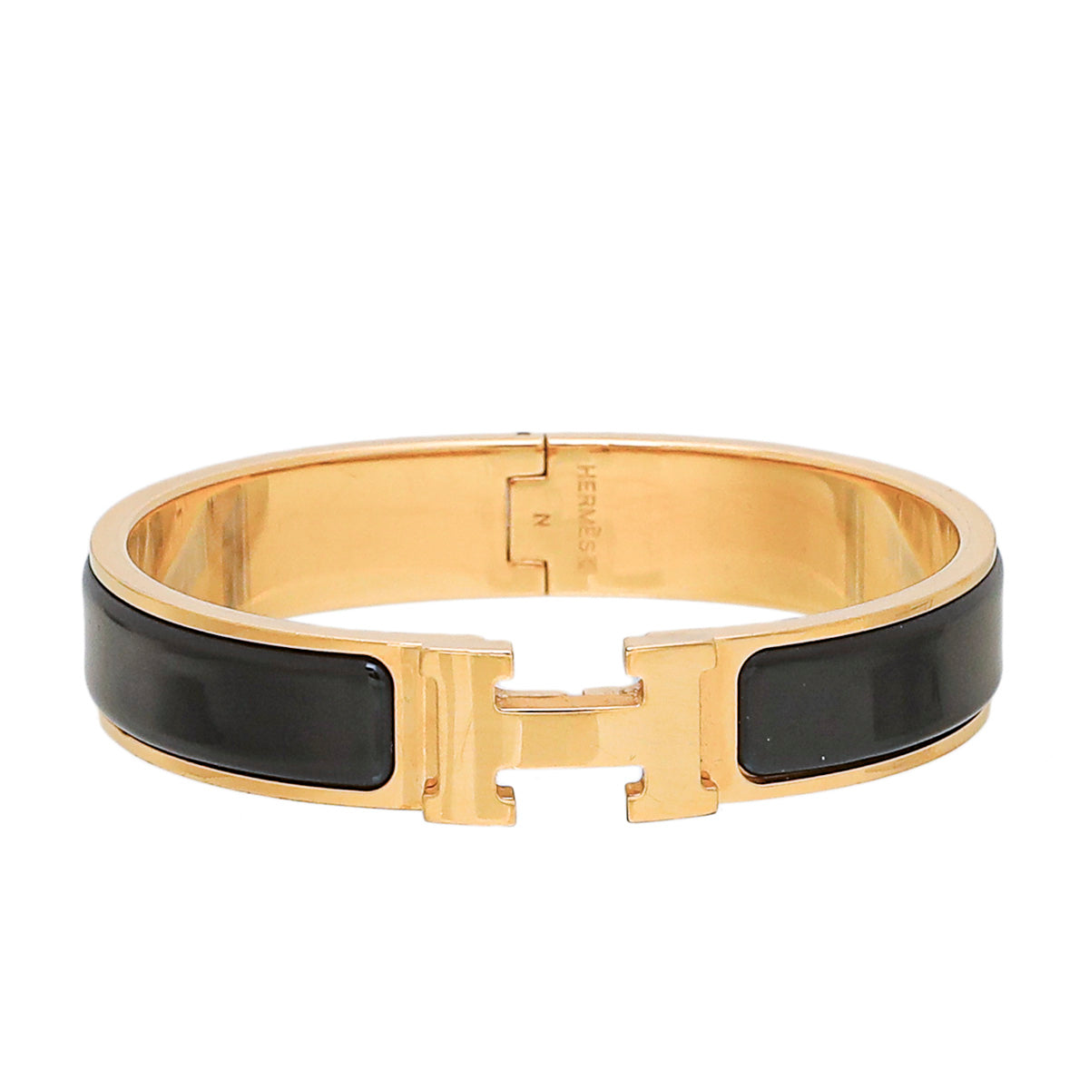Hermes Black Clic H Bracelet-Hermes-THE CLOSET