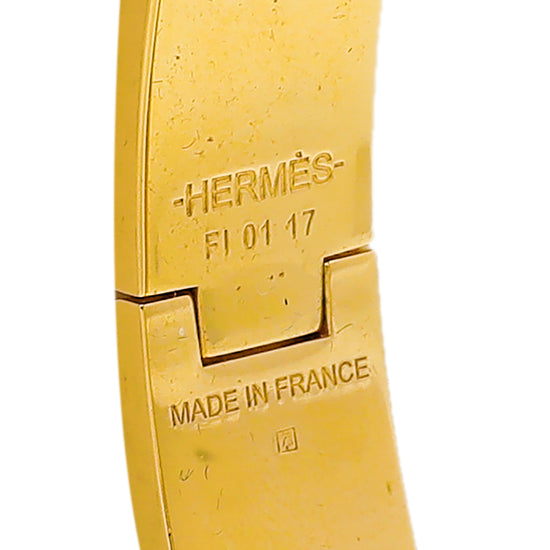 Hermes Mauve Clic H Bracelet