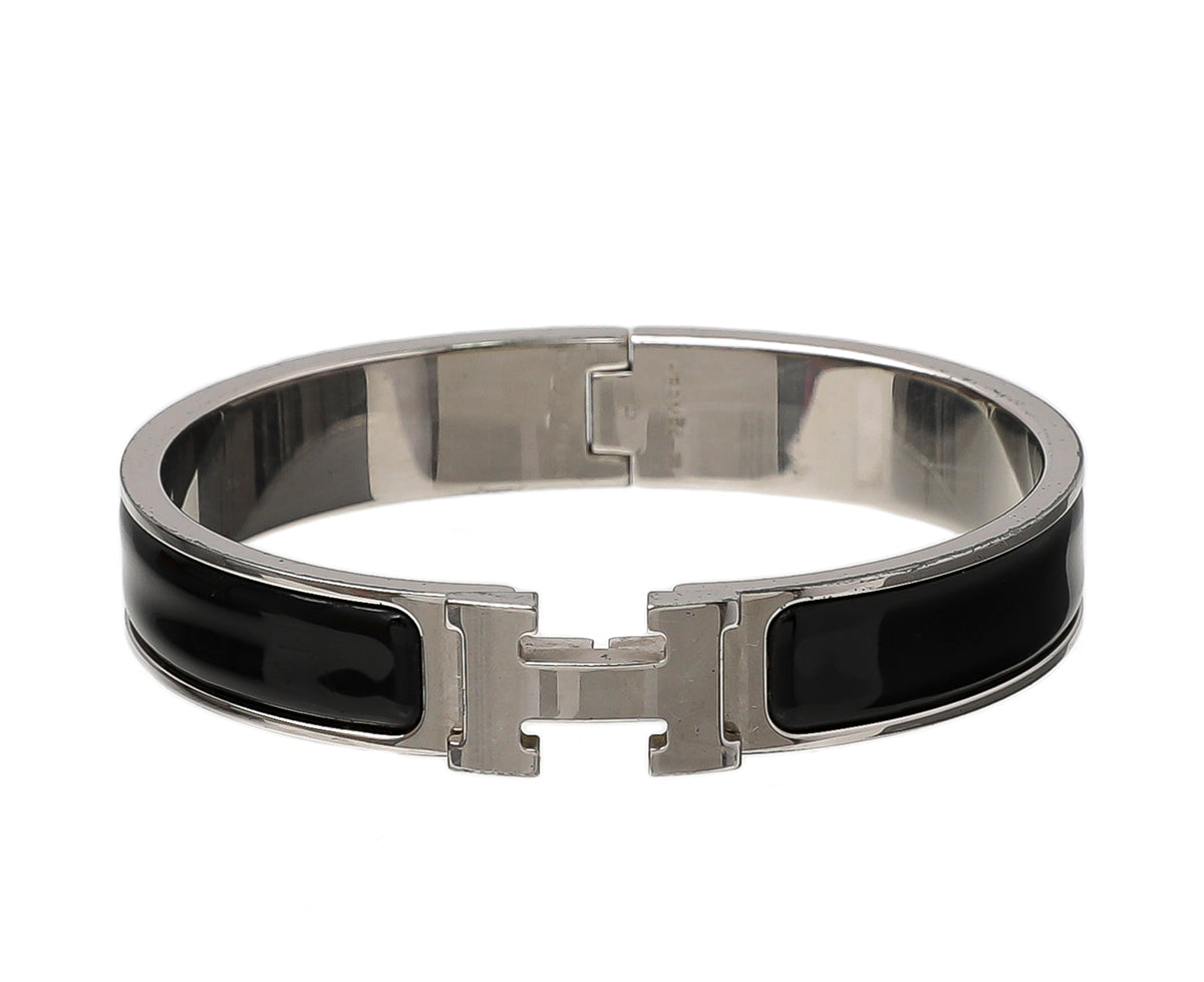 Hermes Noir Clic H Bracelet-Hermes-THE CLOSET