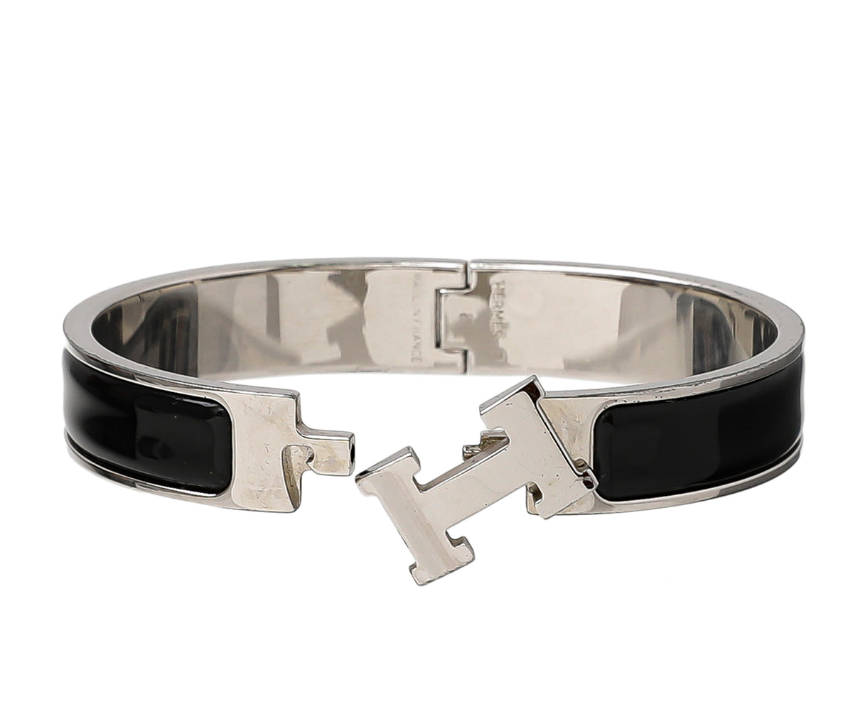 Hermes Noir Clic H Bracelet-Hermes-THE CLOSET