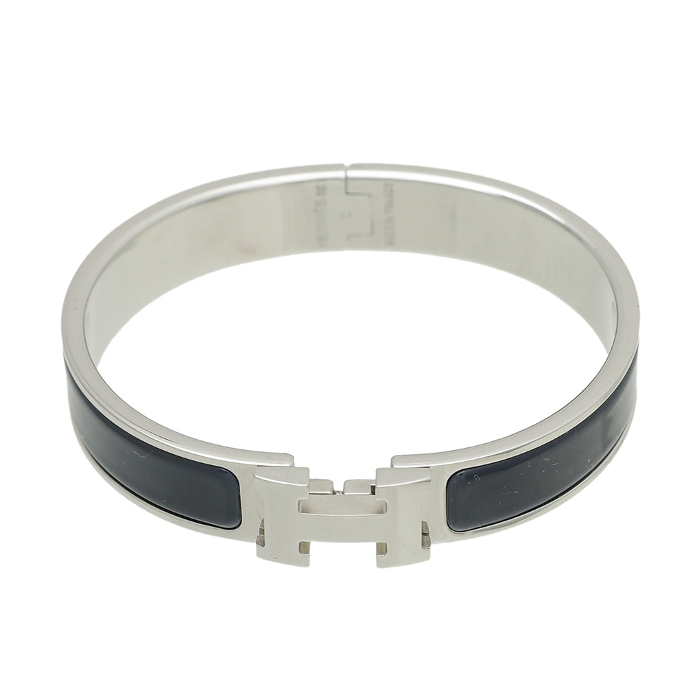 Hermes Bleu Abysse Clic H Bracelet-Hermes-THE CLOSET