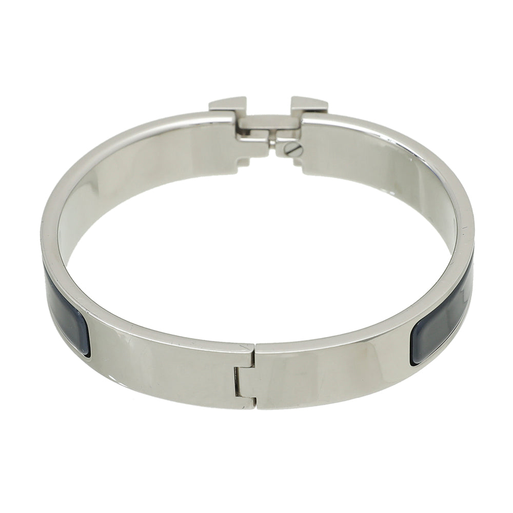 Hermes Bleu Abysse Clic H Bracelet-Hermes-THE CLOSET