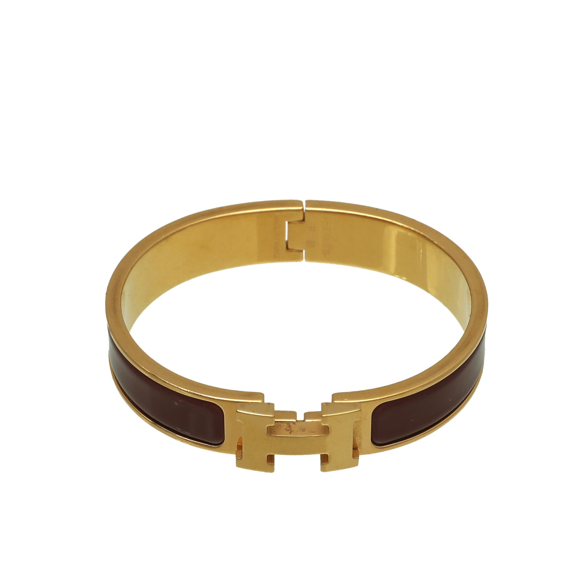 Hermes Brown Clic H Bracelet-Hermes-THE CLOSET