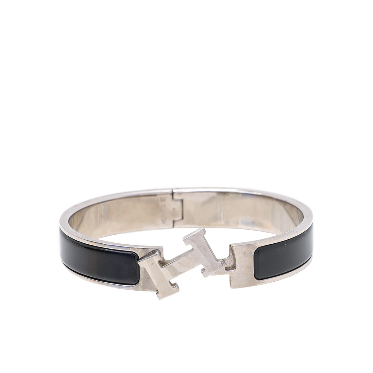 Hermes Noir Clic H Bracelet Medium-Hermes-THE CLOSET