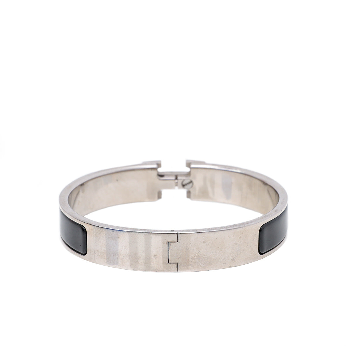 Hermes Noir Clic H Bracelet Medium-Hermes-THE CLOSET