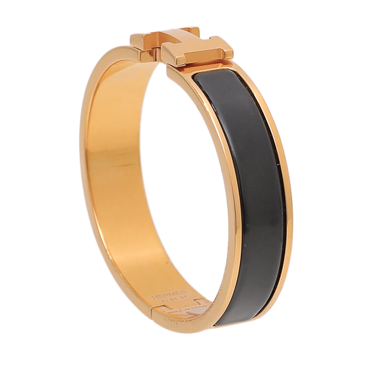 Hermes Noir Clic H Bracelet-Hermes-THE CLOSET