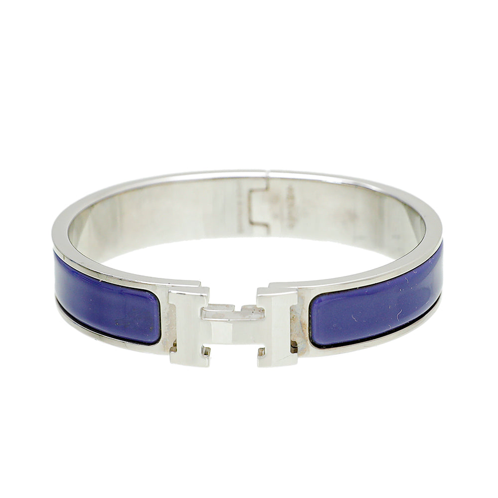 Hermes Violet Clic H Bracelet