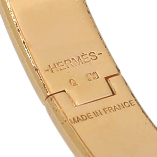 Hermes Black Enamel Clic Clac H Bracelet