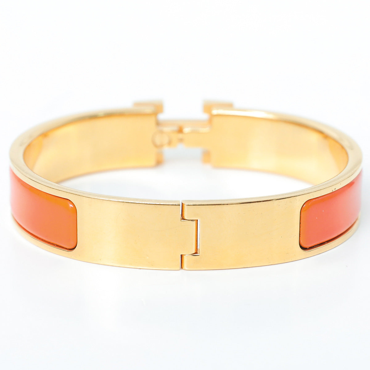 Hermes Orange Clic H Bracelets-Hermes-THE CLOSET