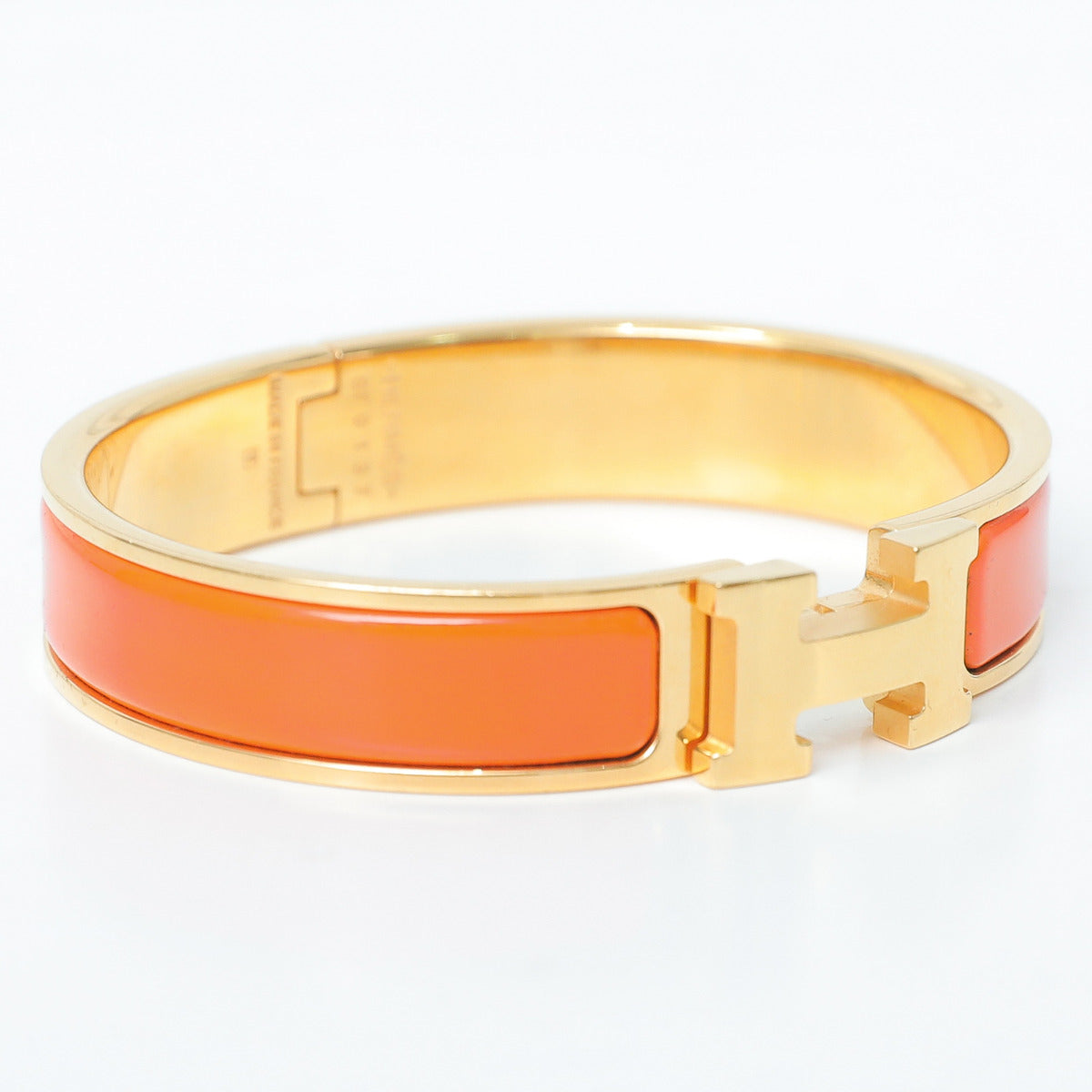 Hermes Orange Clic H Bracelets-Hermes-THE CLOSET