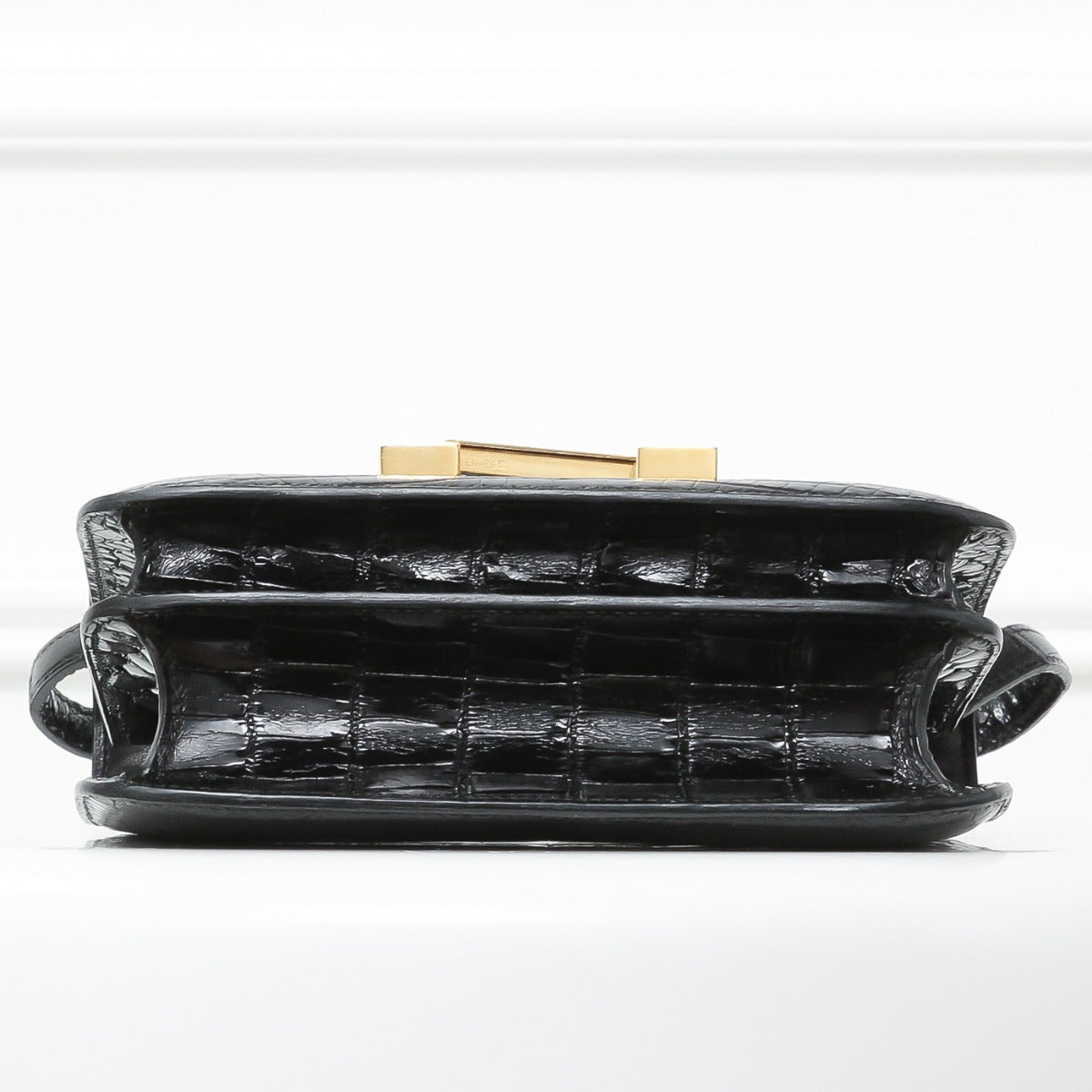 Hermes Black Shiny Alligator Constance 18-Hermes-THE CLOSET