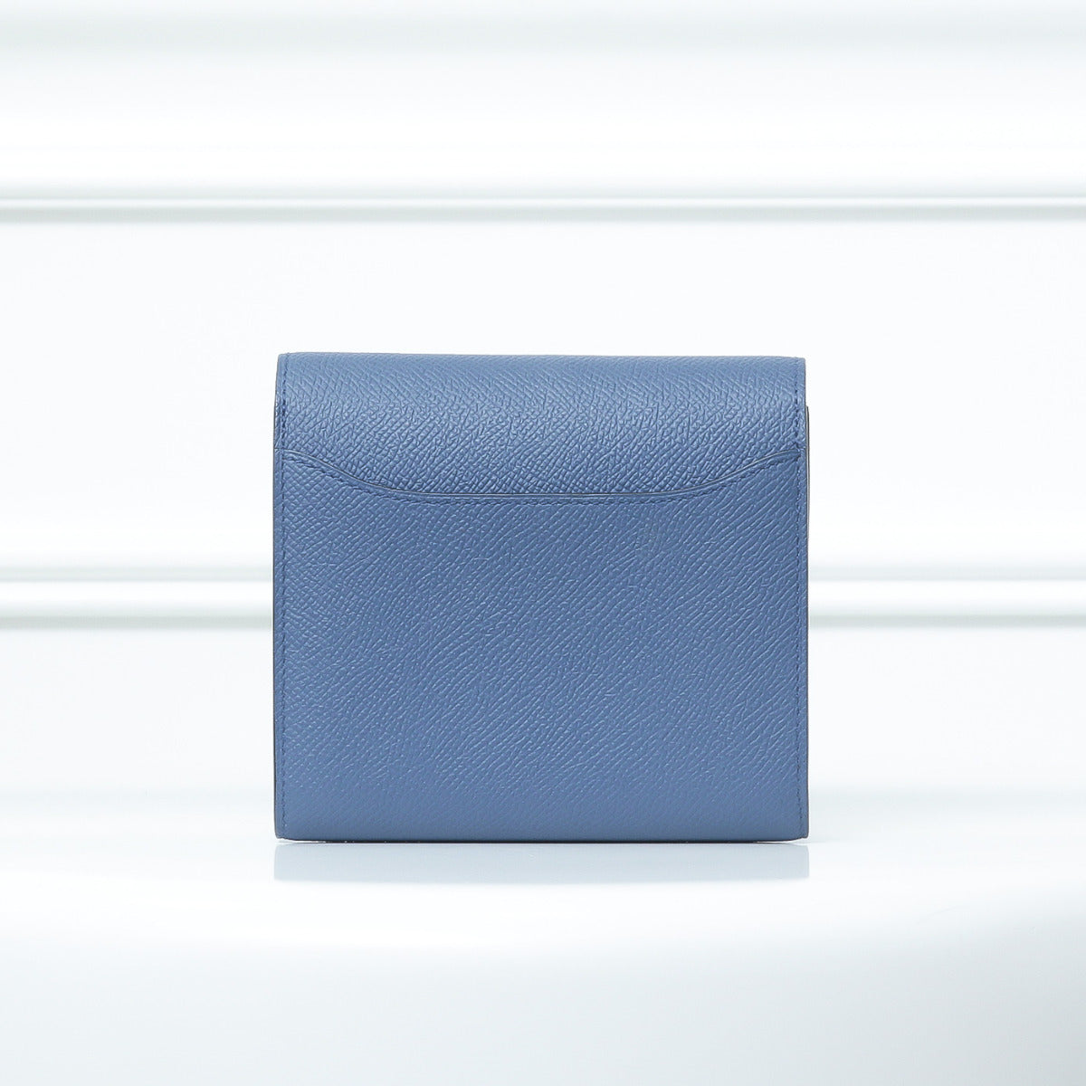 Hermes Bleu Agate-Gris Mouett Constance Compact Wallet-Hermes-THE CLOSET