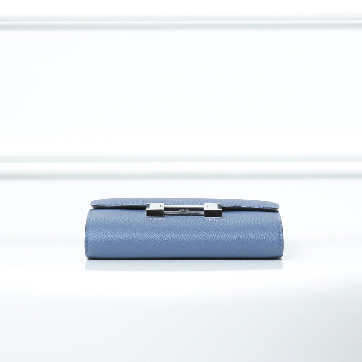 Hermes Bleu Agate-Gris Mouett Constance Compact Wallet-Hermes-THE CLOSET