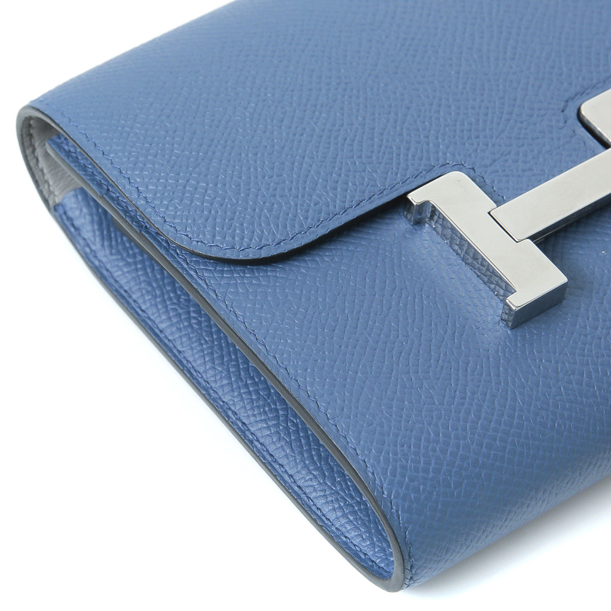 Hermes Bleu Agate-Gris Mouett Constance Compact Wallet-Hermes-THE CLOSET