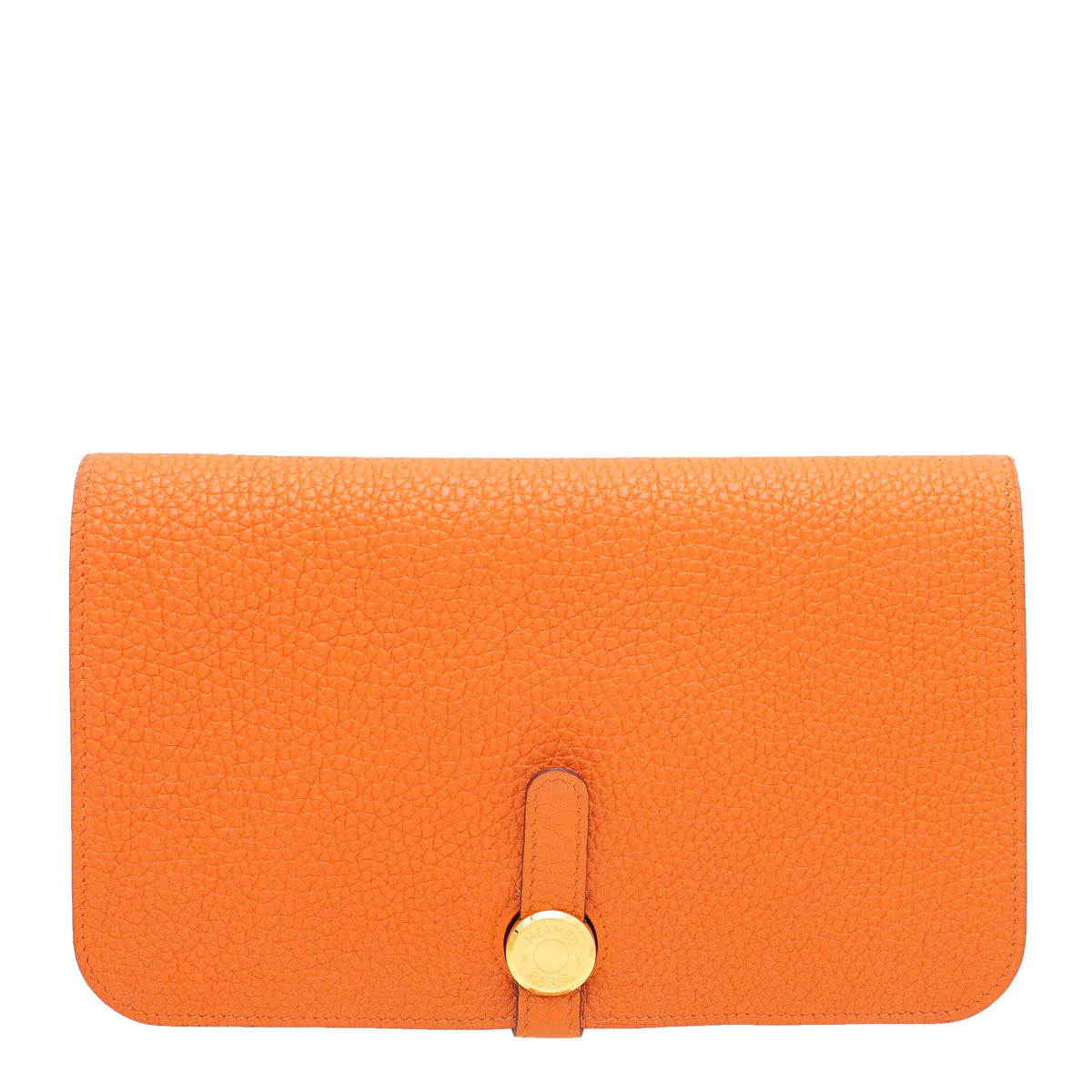 Hermes Orange Dogon Duo Wallet-Hermes-THE CLOSET