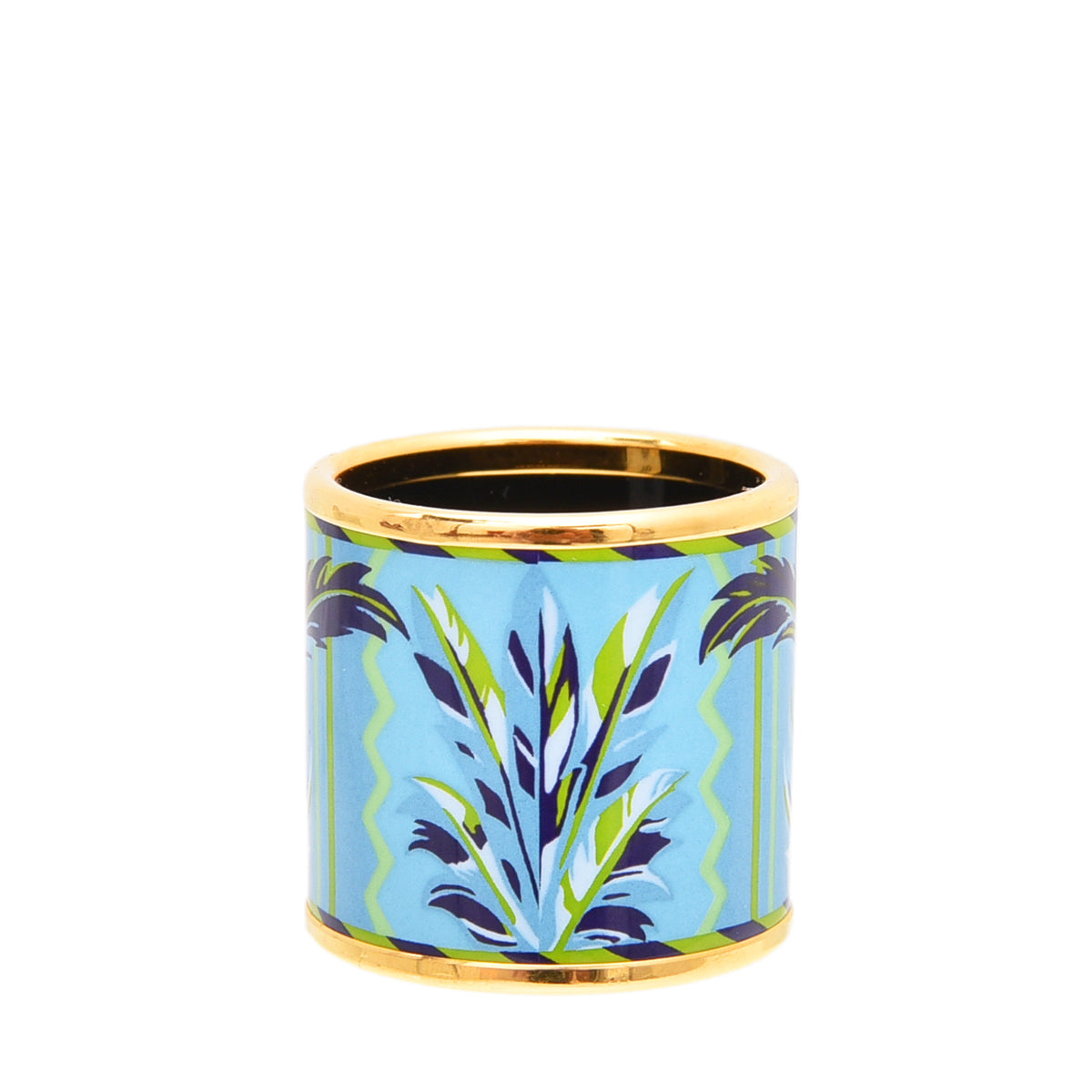 Hermes Multicolor Enamel Print Scarf Ring-Hermes-THE CLOSET