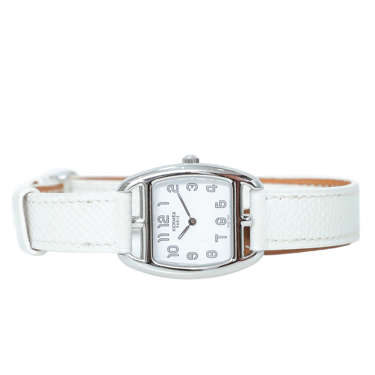 Hermes White Epsom Ladies Cape Watch-Hermes-THE CLOSET