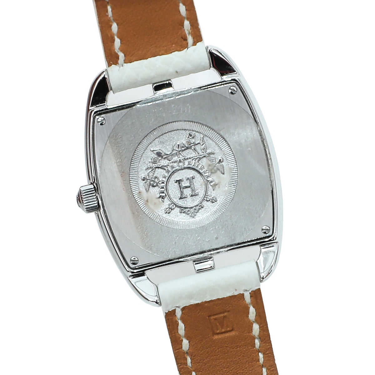 Hermes White Epsom Ladies Cape Watch-Hermes-THE CLOSET