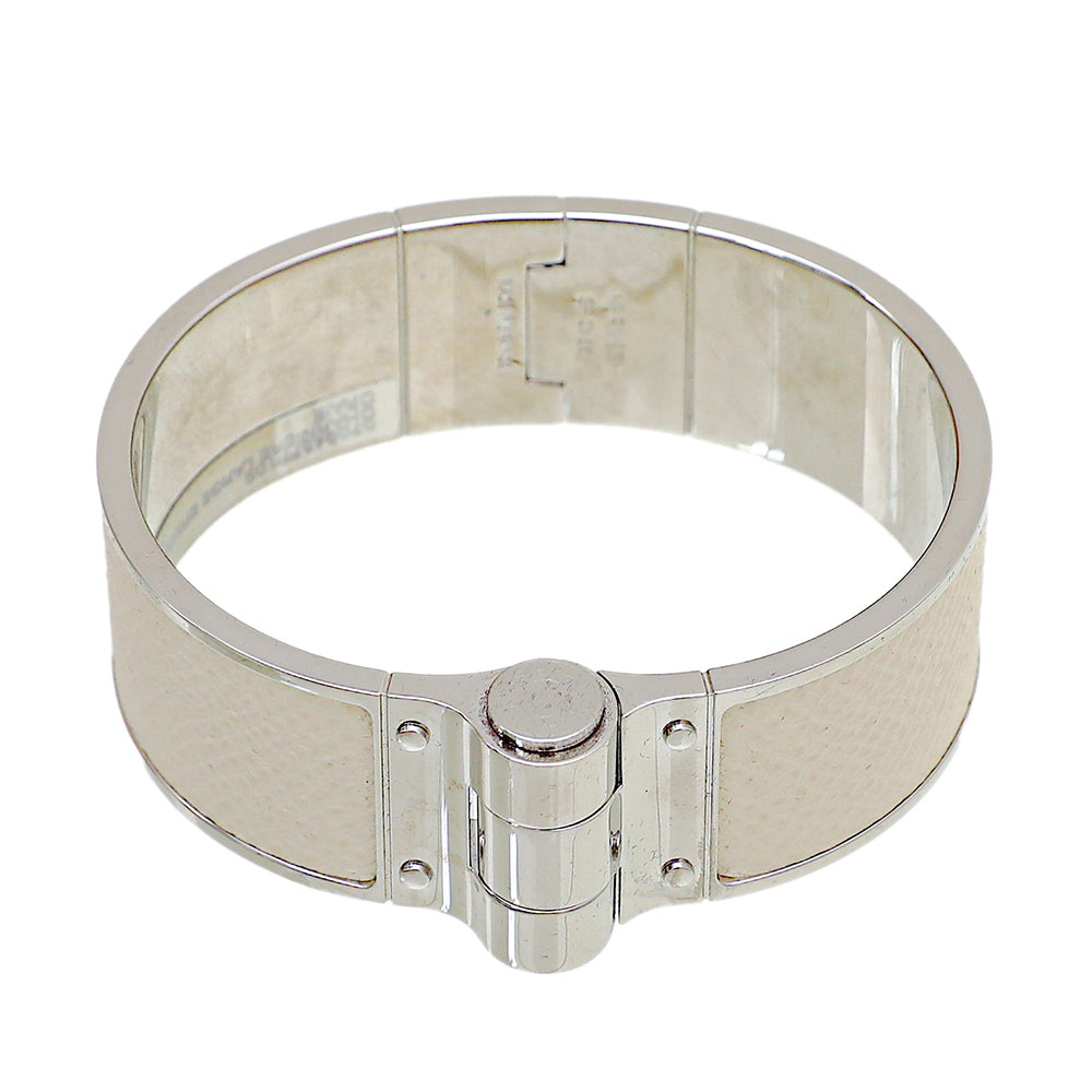 Hermes Craie Epsom Charniere Uni Wide Hinged Bracelet-Hermes-THE CLOSET