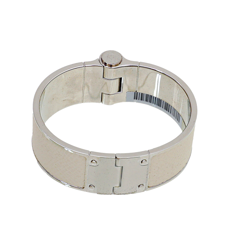 Hermes Craie Epsom Charniere Uni Wide Hinged Bracelet-Hermes-THE CLOSET