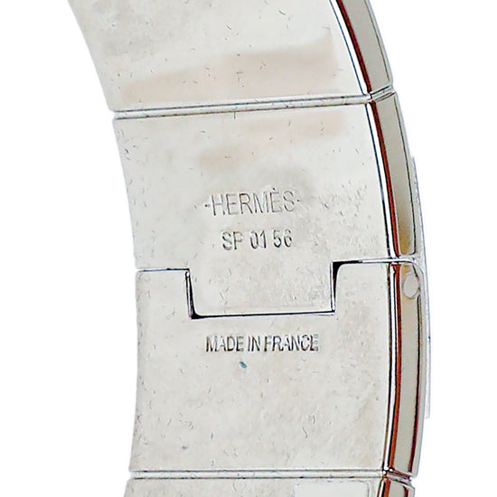 Hermes Craie Epsom Charniere Uni Wide Hinged Bracelet