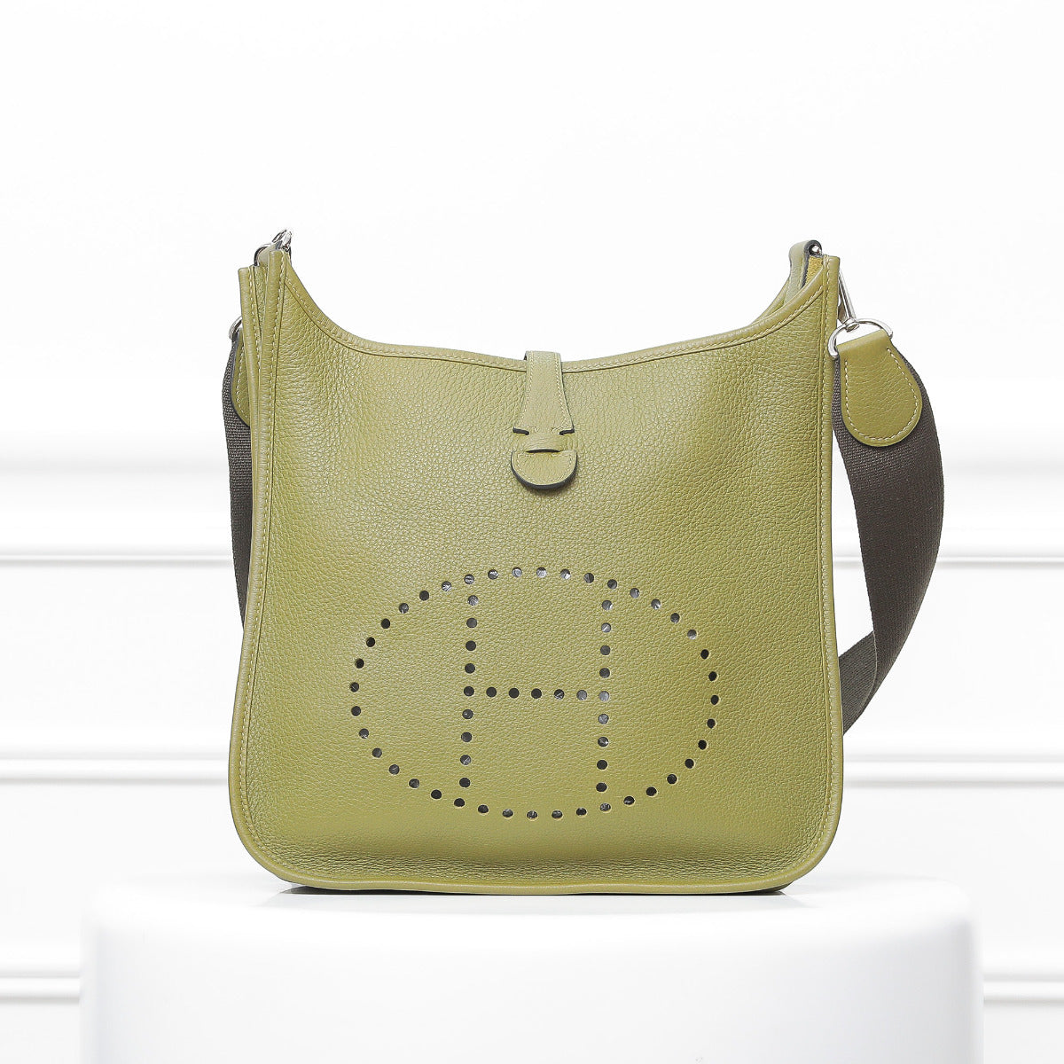 Hermes Chartreuse Green Evelyne Bag-Hermes-THE CLOSET