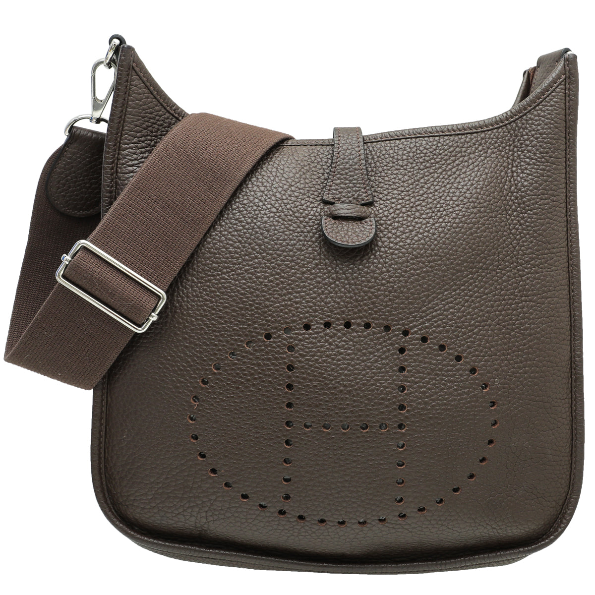 Hermes Chocolate Evelyne Bag-Hermes-THE CLOSET