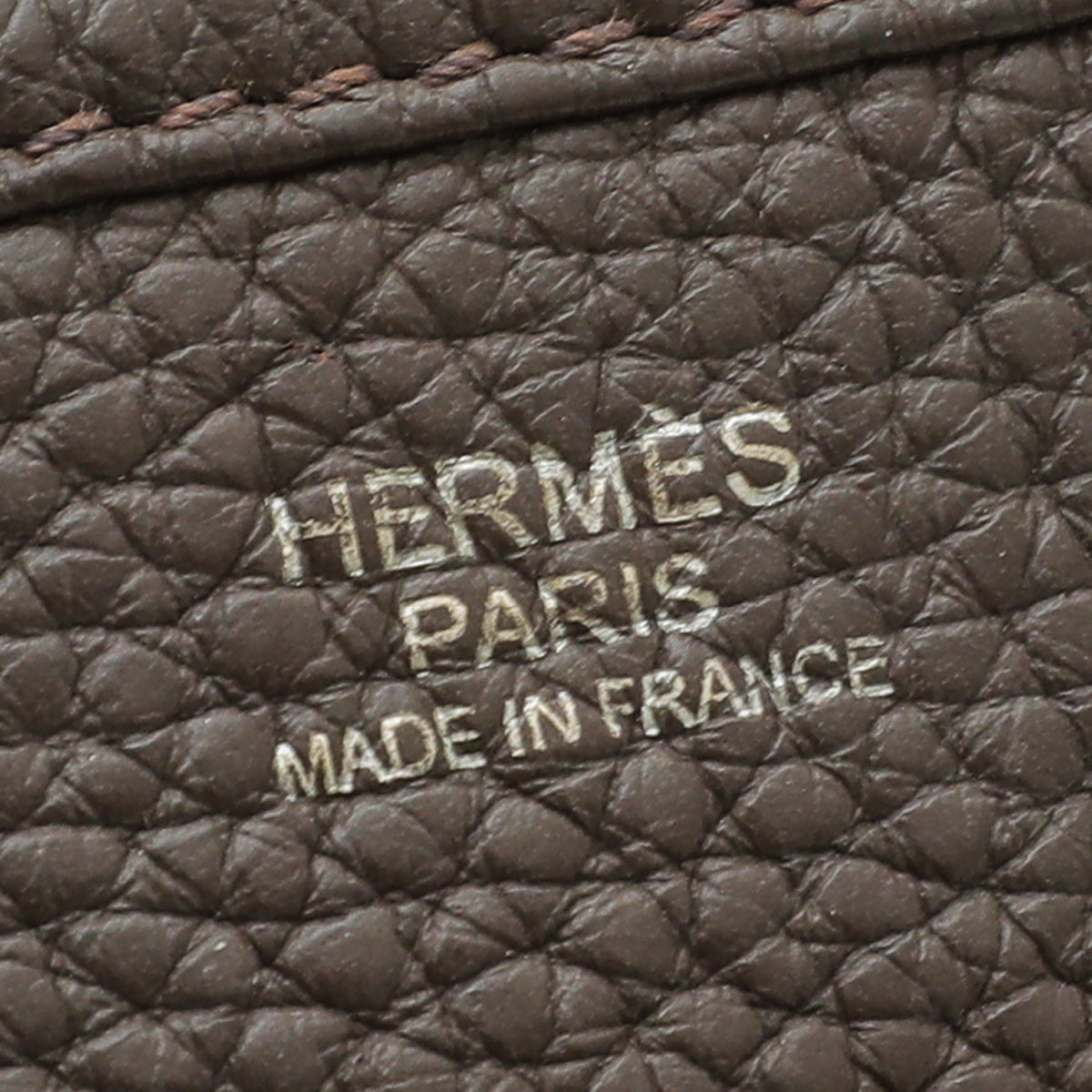 Hermes Chocolate Evelyne Bag