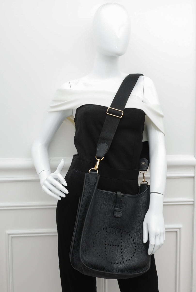 Hermes Noir Evelyne III PM Bag-Hermes-THE CLOSET