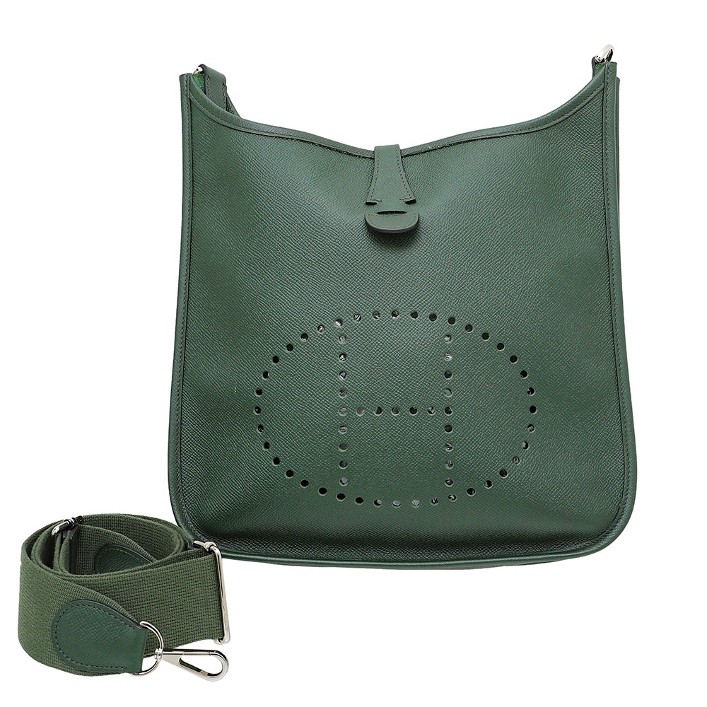 Hermes Vert Anglais Evelyne III PM Bag-Hermes-THE CLOSET