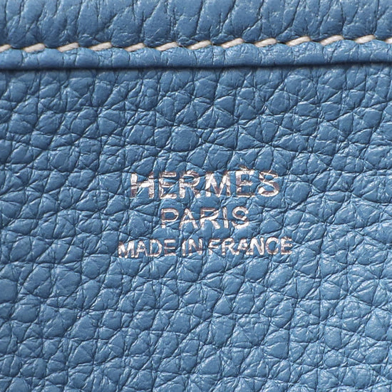 Hermes Blue Jean Evelyne III Bag PM