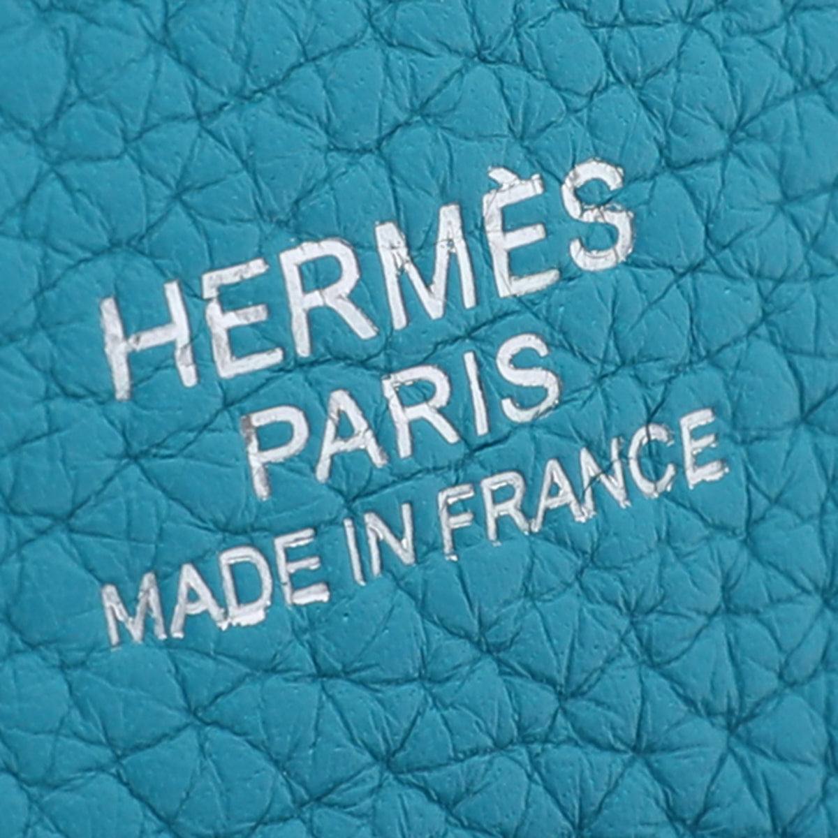 Hermes Turquoise Togo Evelyne III Bag