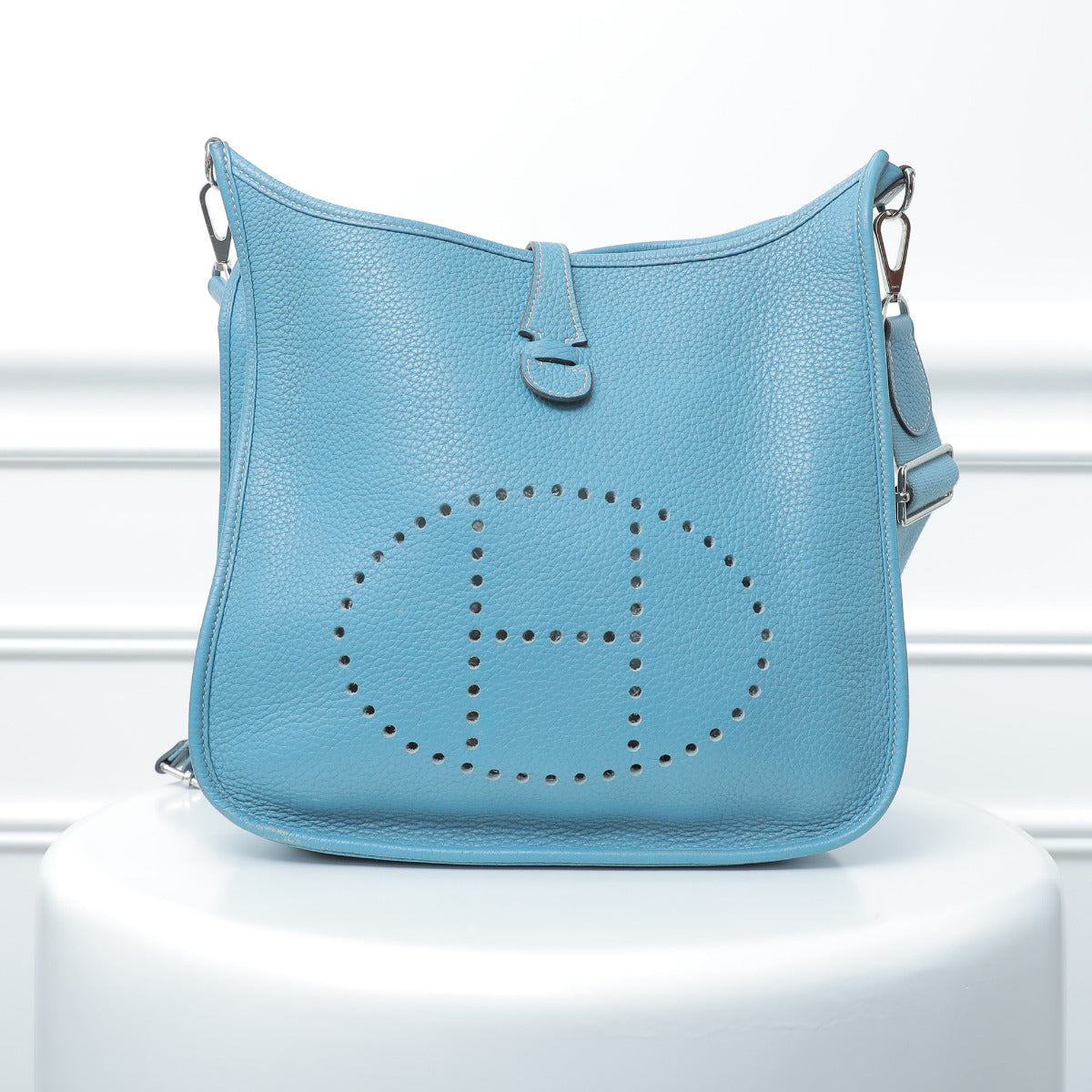 Hermes Blue Jeans Evelyne Togo Bag-Hermes-THE CLOSET