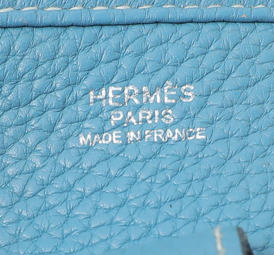 Hermes Blue Jeans Evelyne Togo Bag