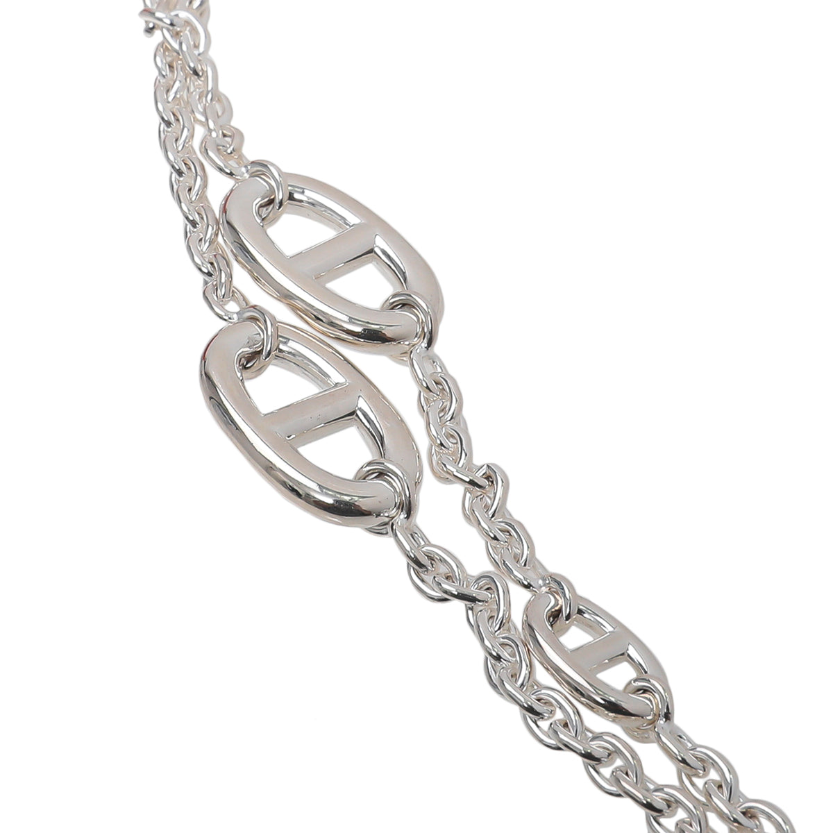 Hermes Sterling Silver Farandole 46 Inch Necklace