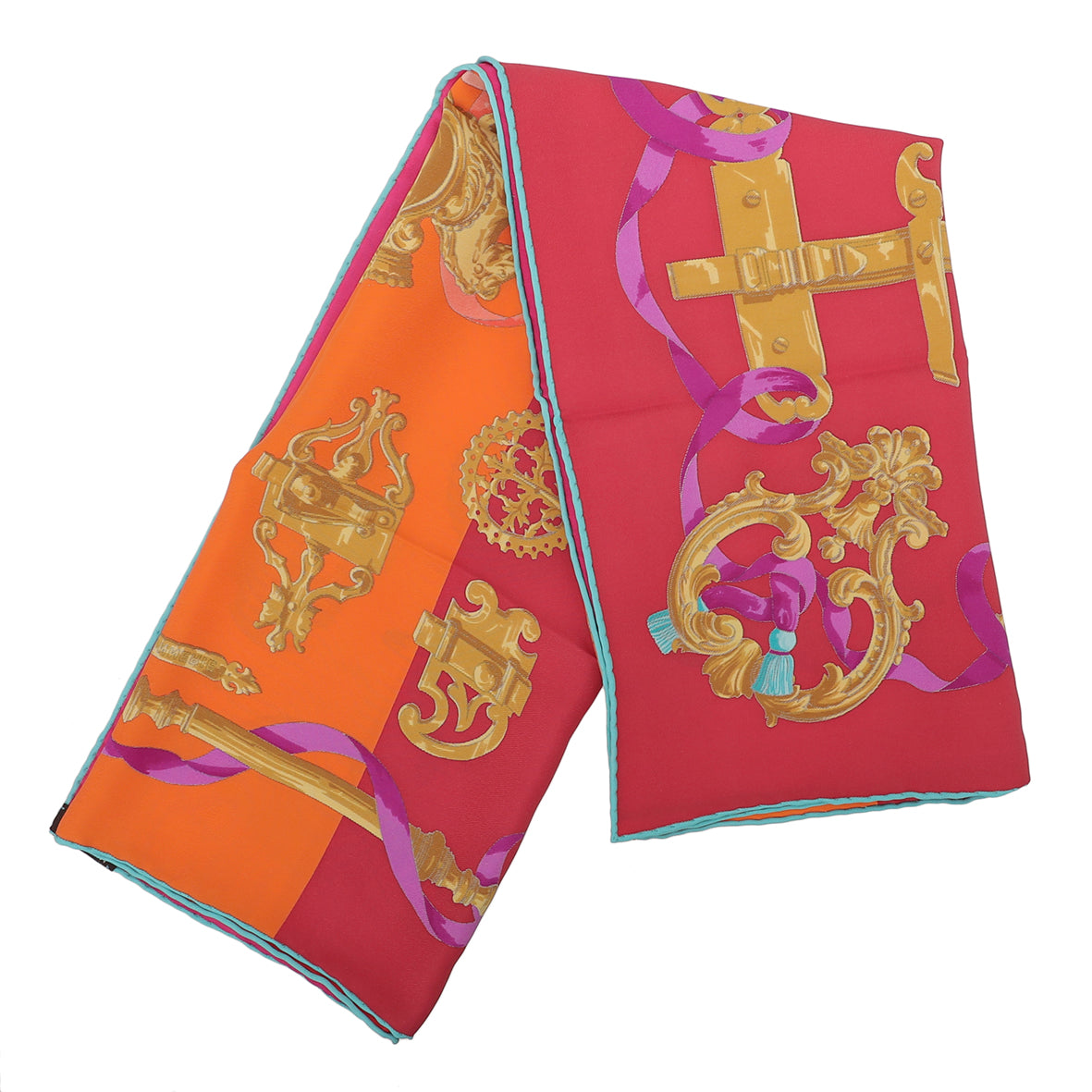 Hermes Multicolor Ferronnerie 70 Silk Scarf-Hermes-THE CLOSET