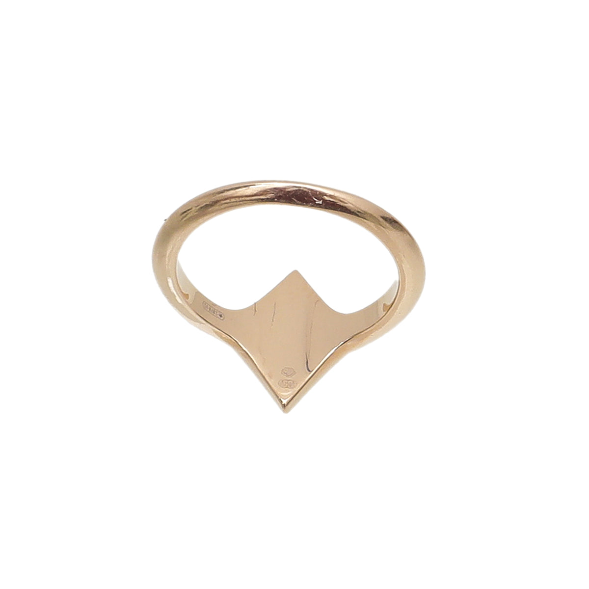 Hermes 18K Yellow Gold Gambade H Ring 48-Hermes-THE CLOSET