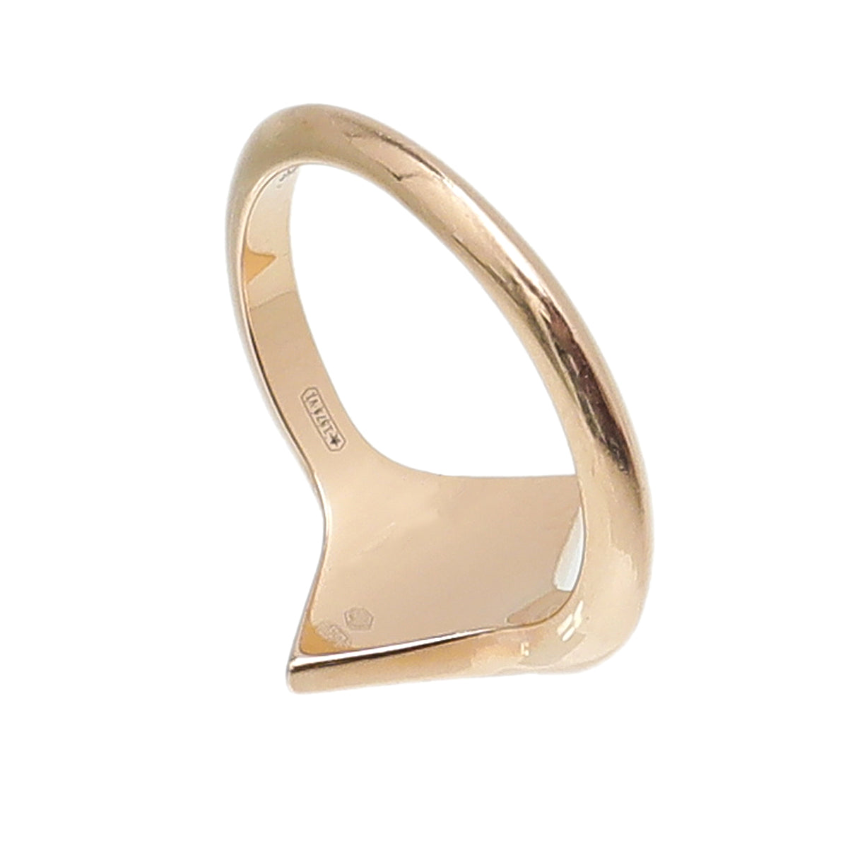 Hermes 18K Yellow Gold Gambade H Ring 48-Hermes-THE CLOSET