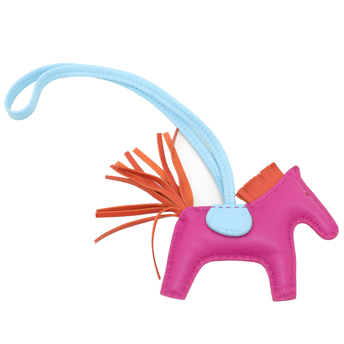 Hermes Tricolor Grigri Rodeo Horse Bag Charm-Hermes-THE CLOSET