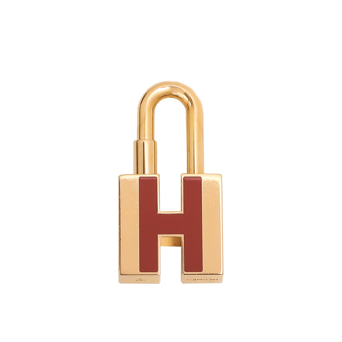 Hermes Orange H Laquer Cadenas Neon Lock-Hermes-THE CLOSET