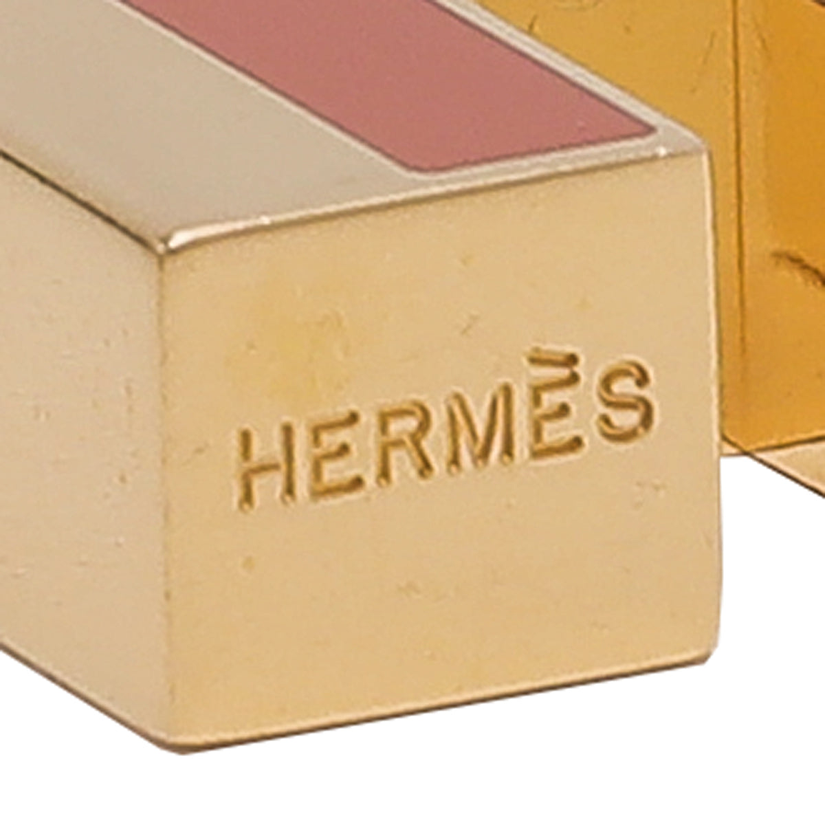 Hermes Orange H Laquer Cadenas Neon Lock-Hermes-THE CLOSET