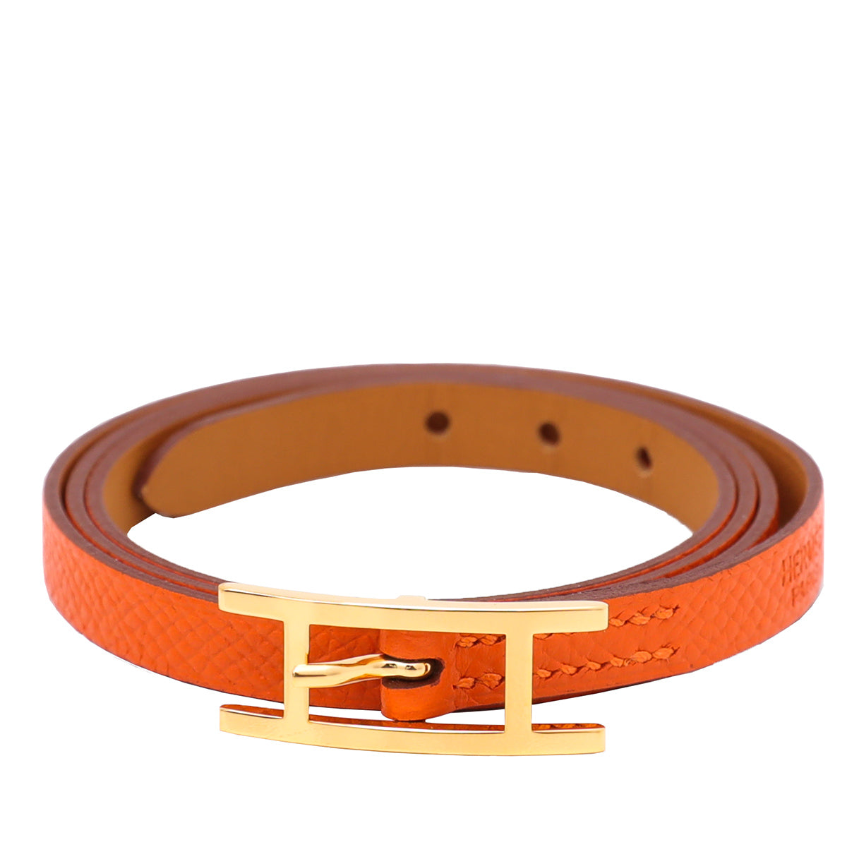 Hermes Orange Hapi 3 Trible Tour Bracelet Small-Hermes-THE CLOSET