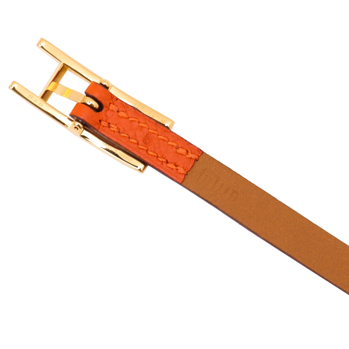 Hermes Orange Hapi 3 Trible Tour Bracelet Small-Hermes-THE CLOSET