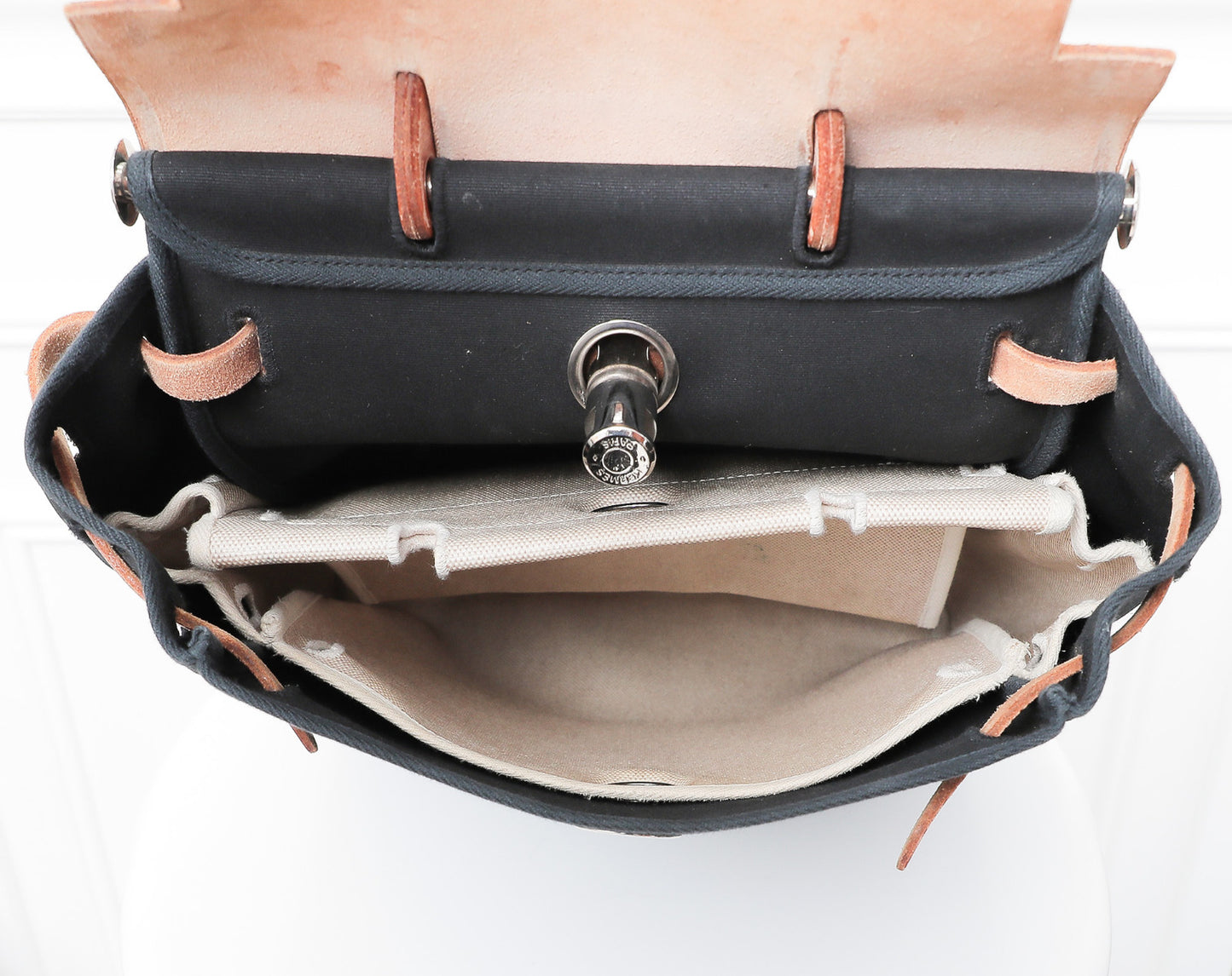 Hermes Bicolor Herbag 2 in 1 Backpack-Hermes-THE CLOSET