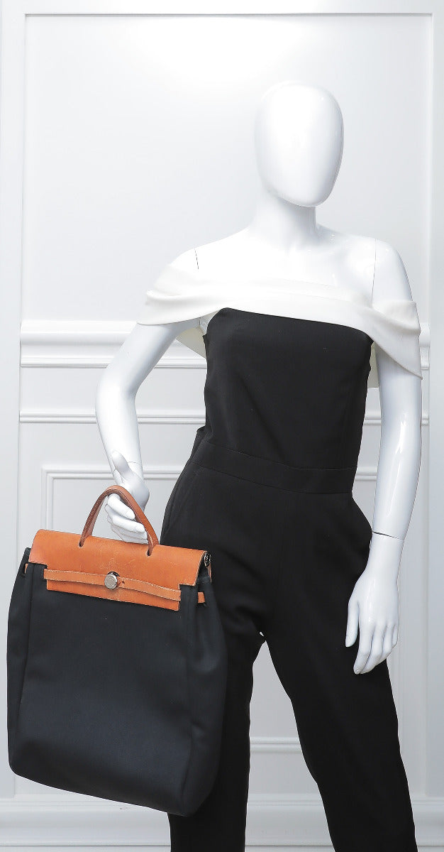 Hermes Bicolor Herbag 2 in 1 Backpack-Hermes-THE CLOSET