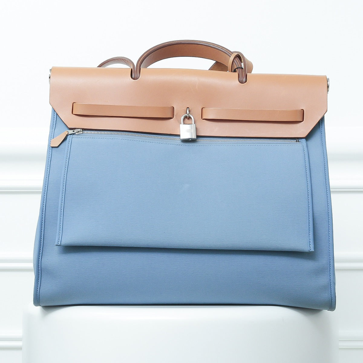 Hermes Light Blue Herbag GM-Hermes-THE CLOSET