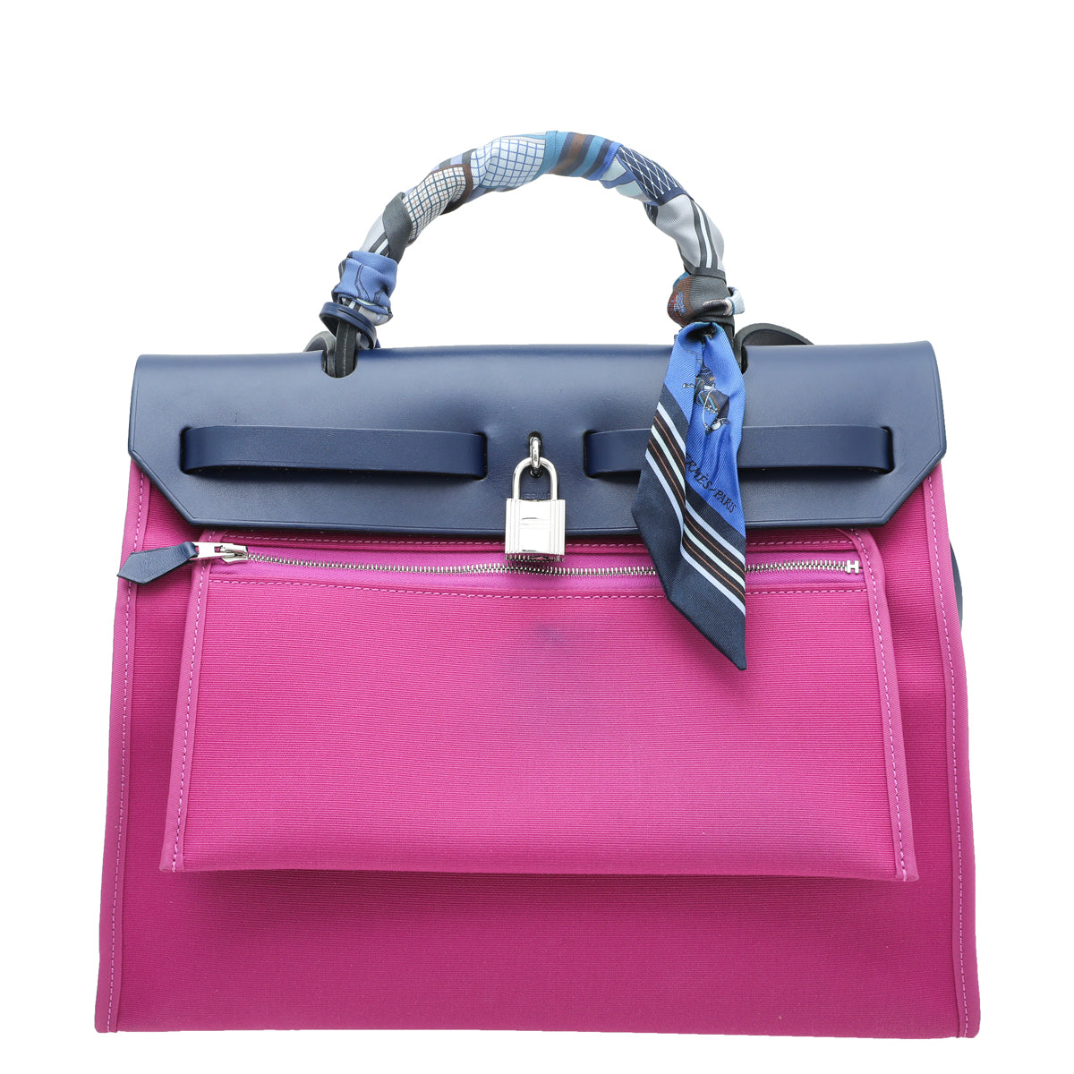 Hermes Bicolor Herbag PM Bag W- Twilly-Hermes-THE CLOSET