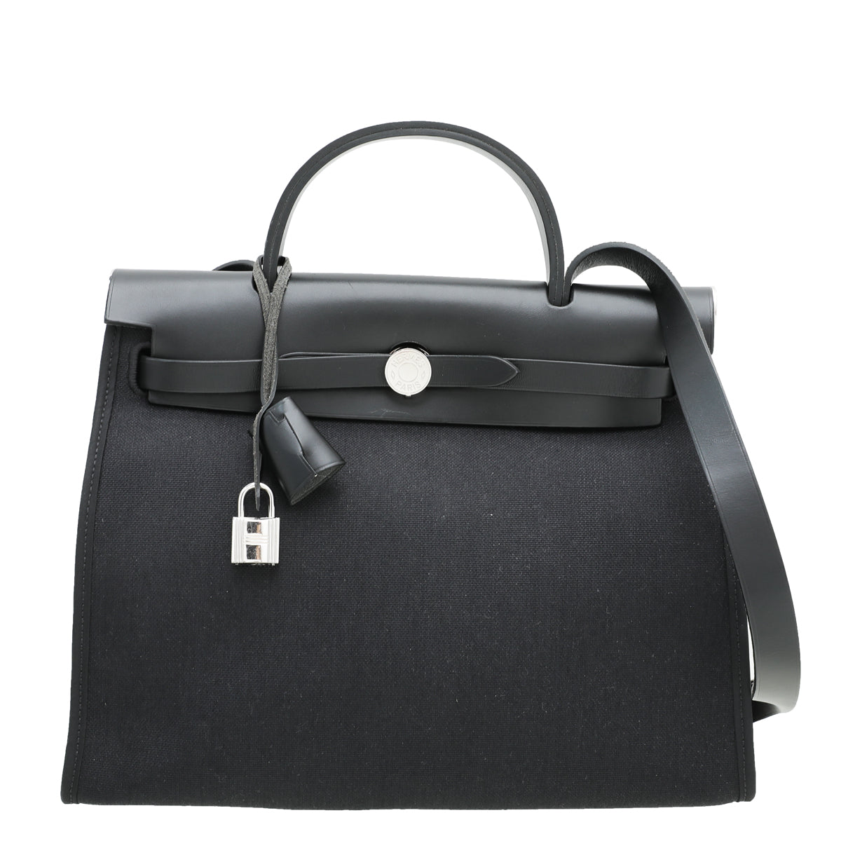 Hermes Noir Herbag Zip 31 PM Bag