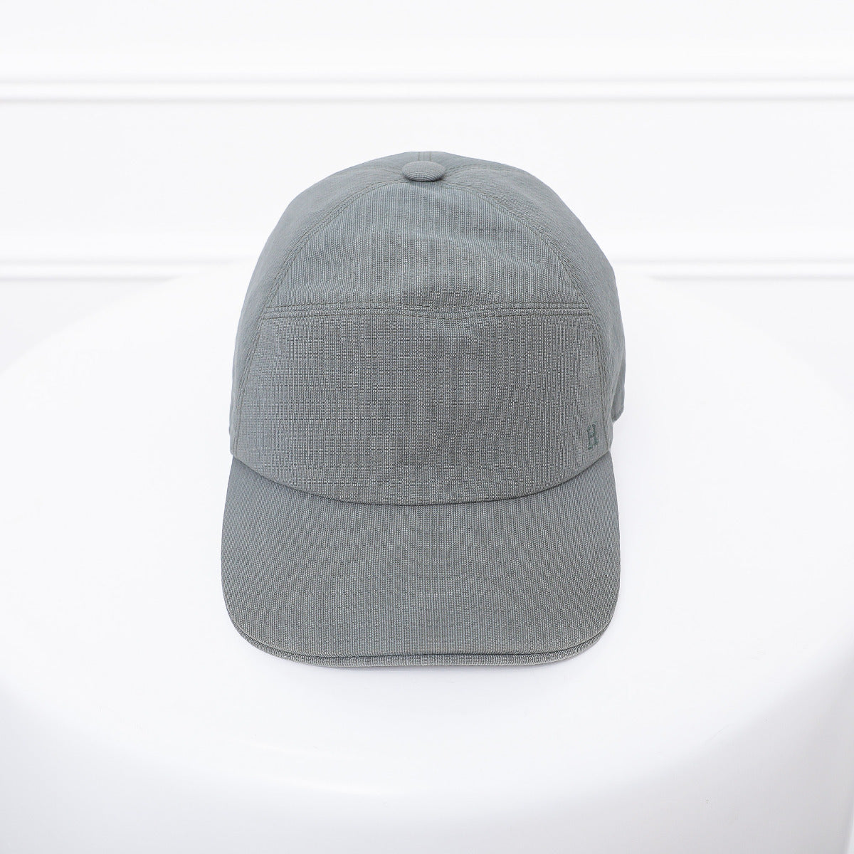 Hermes Eucalyptus Jump Men's Cap 61-Hermes-THE CLOSET